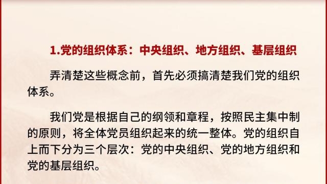 黨支部、黨小組、黨委、黨工委、黨組……這些概念你都清楚嗎